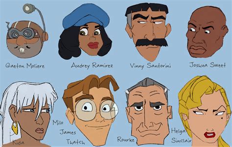 atlantis disney characters